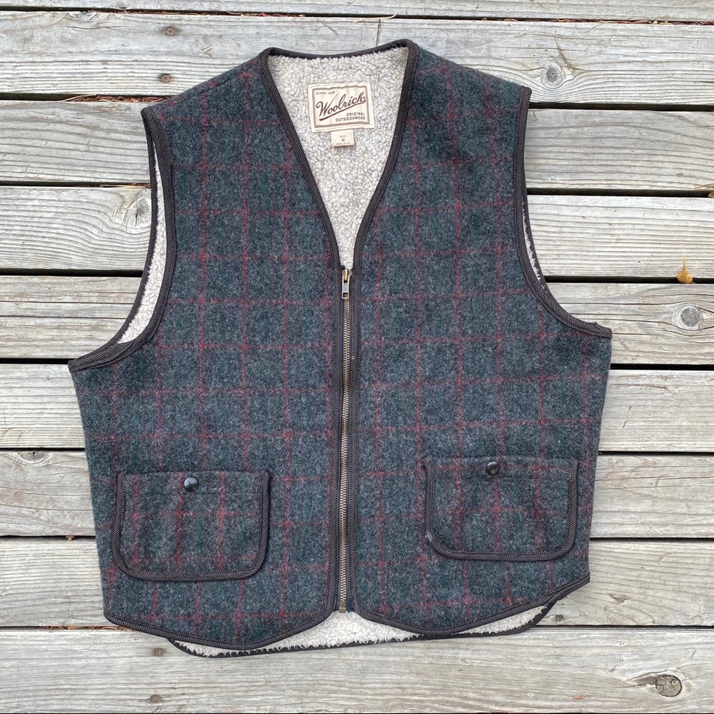 Vintage Woolrich Sherpa Lined Vest